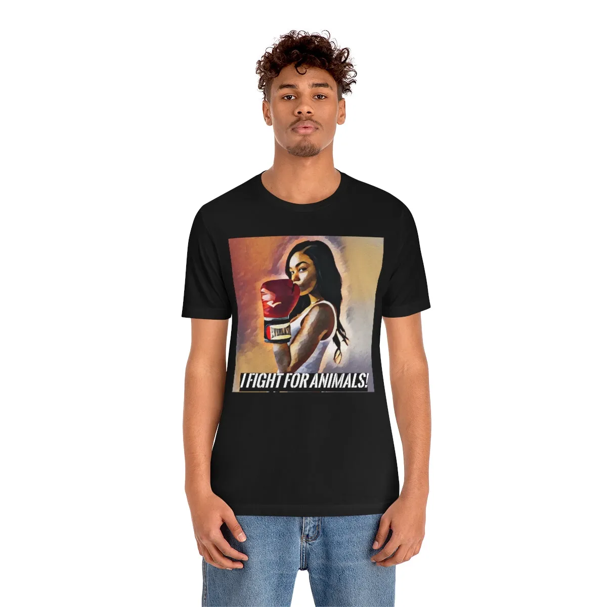 I fight for animals Short Sleeve Tee