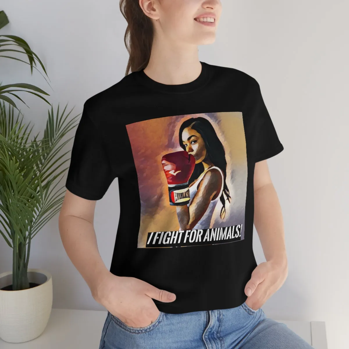 I fight for animals Short Sleeve Tee