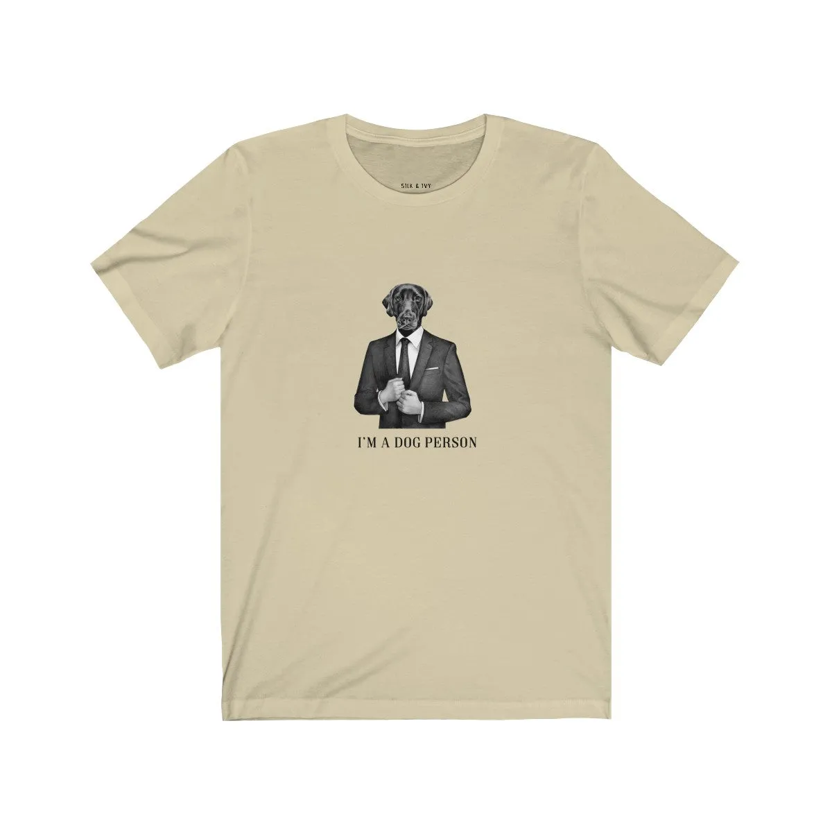 I'm A Dog Person Retro Fit Unisex Tee (Suit & Tie)
