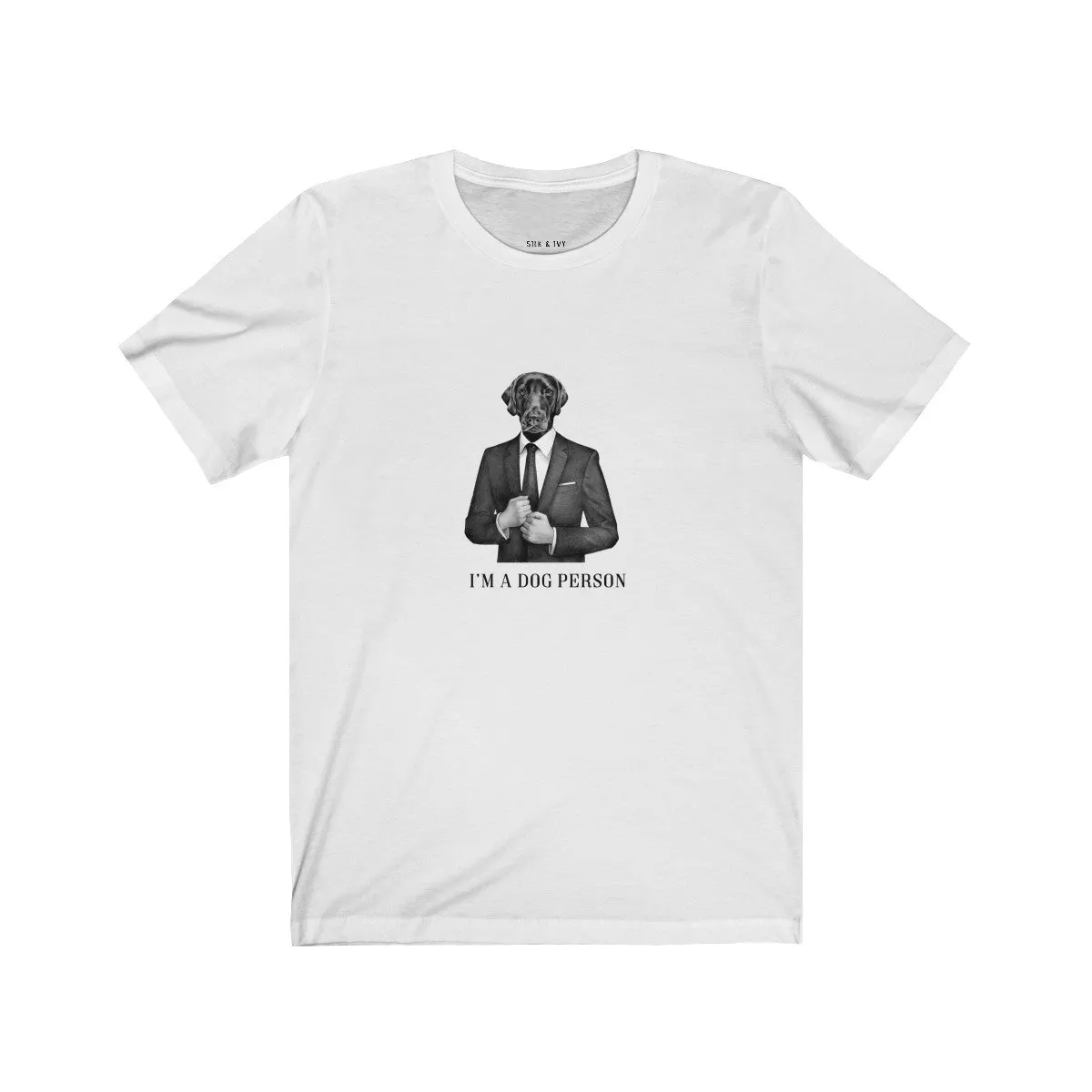 I'm A Dog Person Retro Fit Unisex Tee (Suit & Tie)