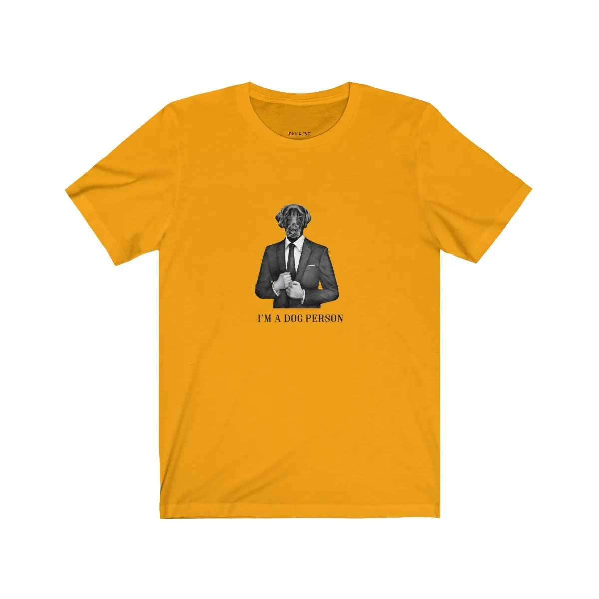 I'm A Dog Person Retro Fit Unisex Tee (Suit & Tie)