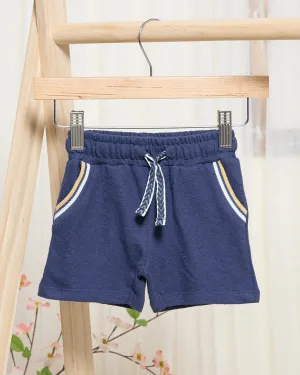 Infant Boys Navy Jacquard Active Shorts