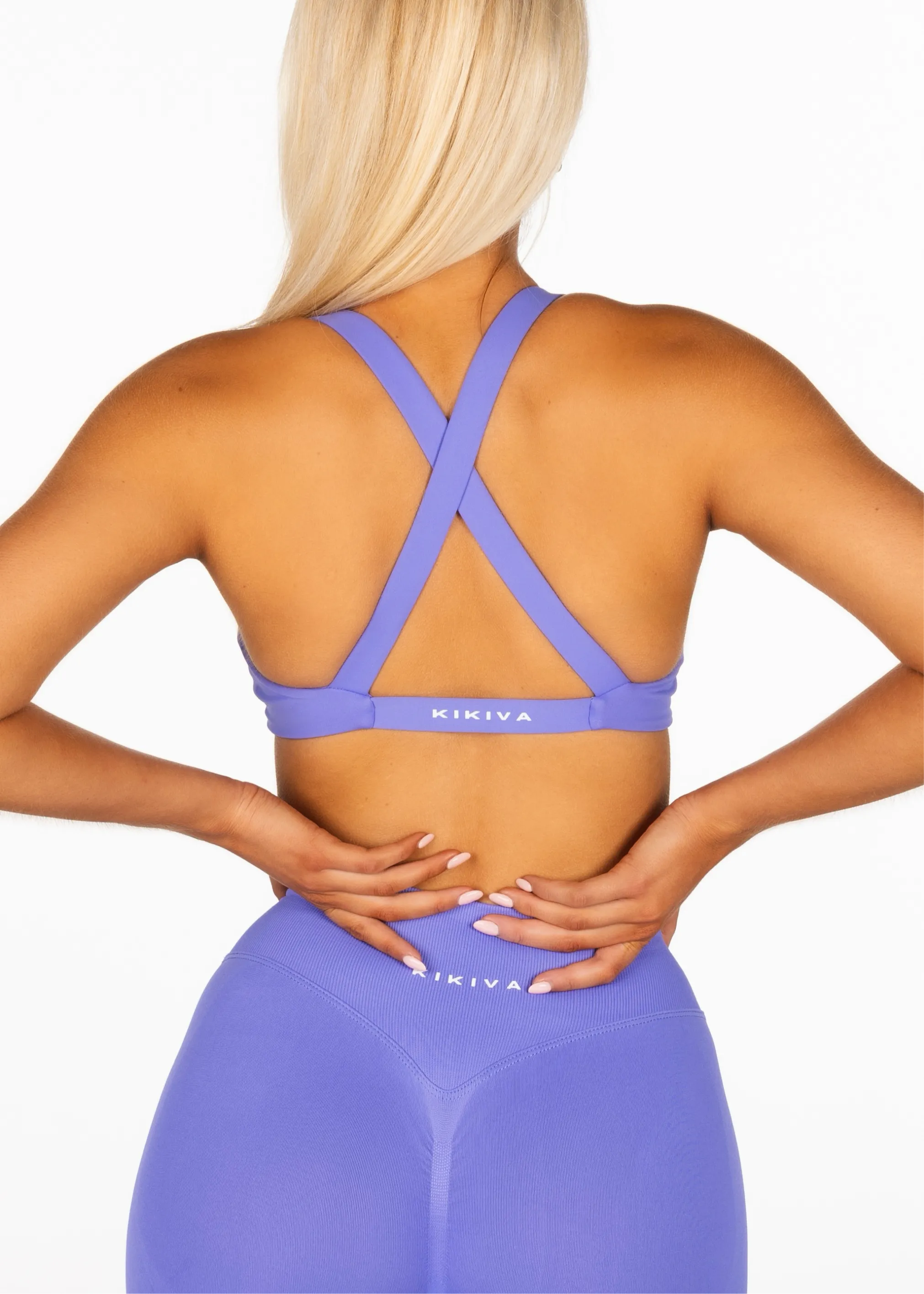 'Infinity' Cross-Back Crop - Indigo