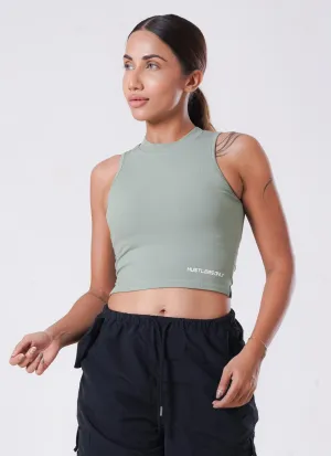 IVY Ribbed Tank - Emerald