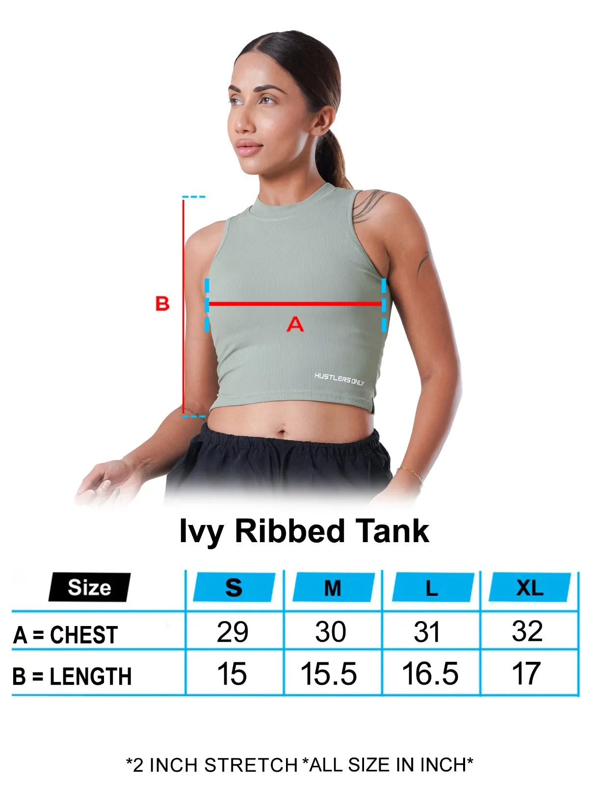 IVY Ribbed Tank - Emerald