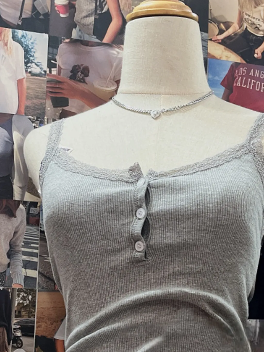 JazzHer Lace Trim Slim Crop Top Women 2025 Summer Sexy Sleeveless White Button Cotton Camisole Female Sweet Solid Cute Y2k Tank Tops