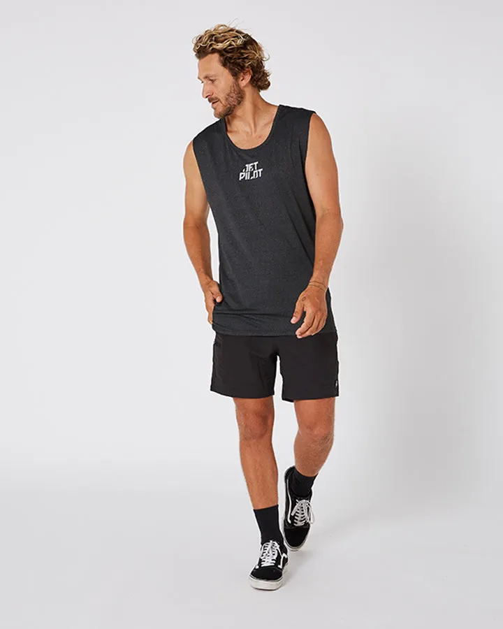 Jetpilot All Day Mens Muscle Tee - Black