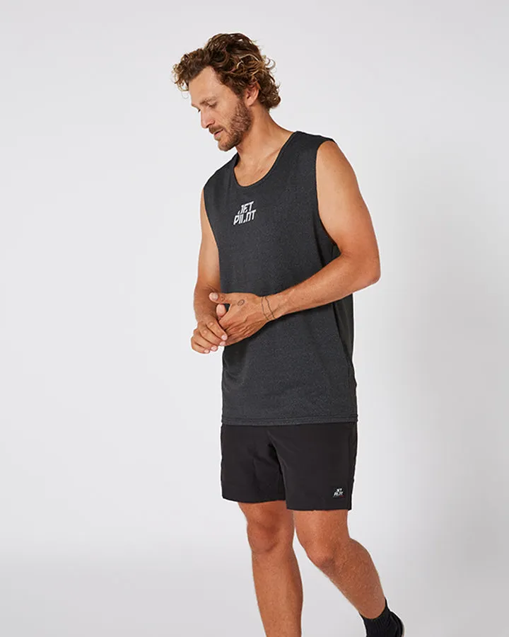 Jetpilot All Day Mens Muscle Tee - Black