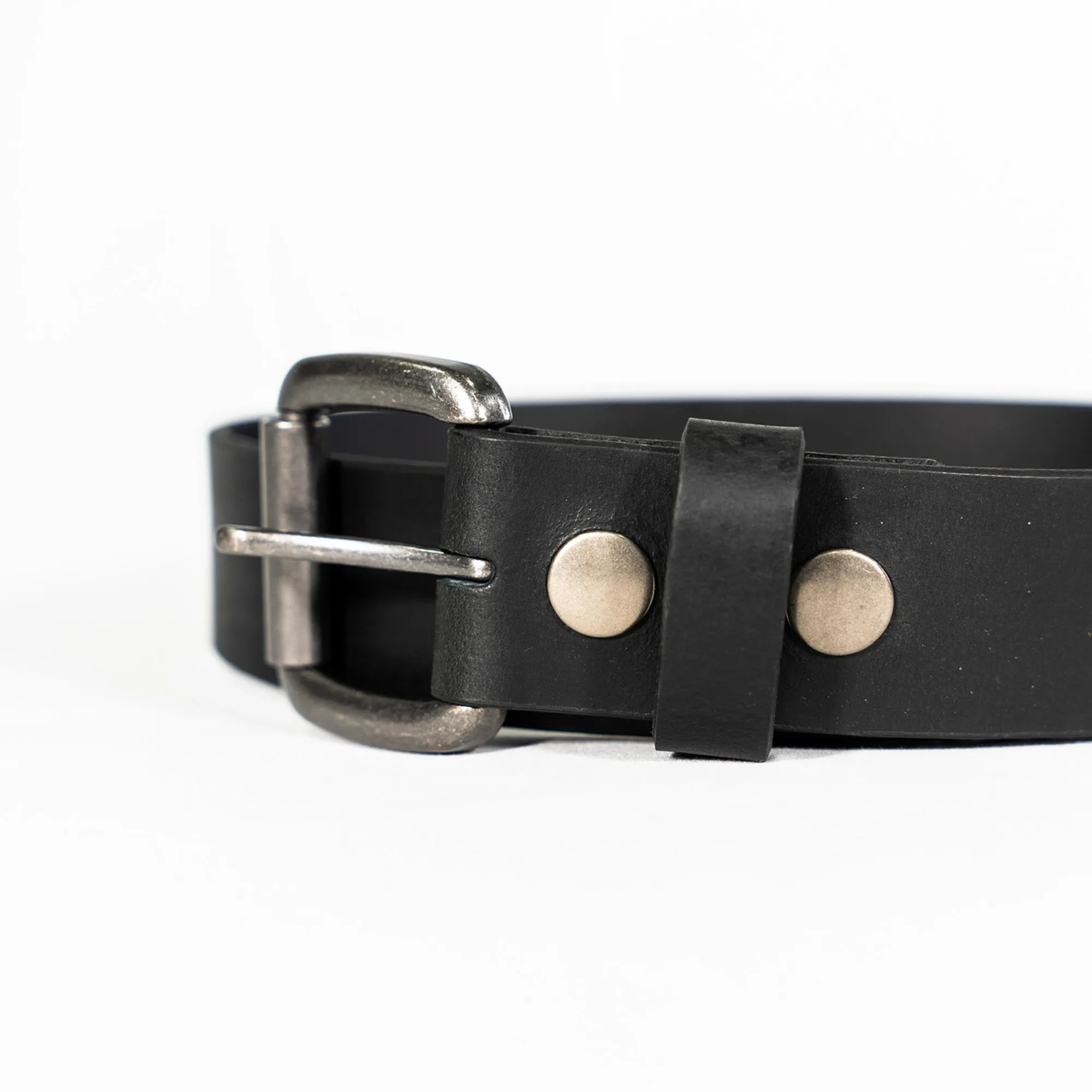 JJ Performance Leather Belt - Matte Black