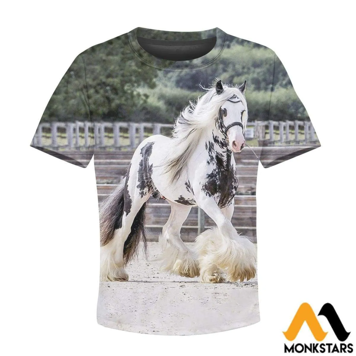 Kid 3D Friesian Horse Shirts and Shorts Tshirt Sweatshirt T shirt