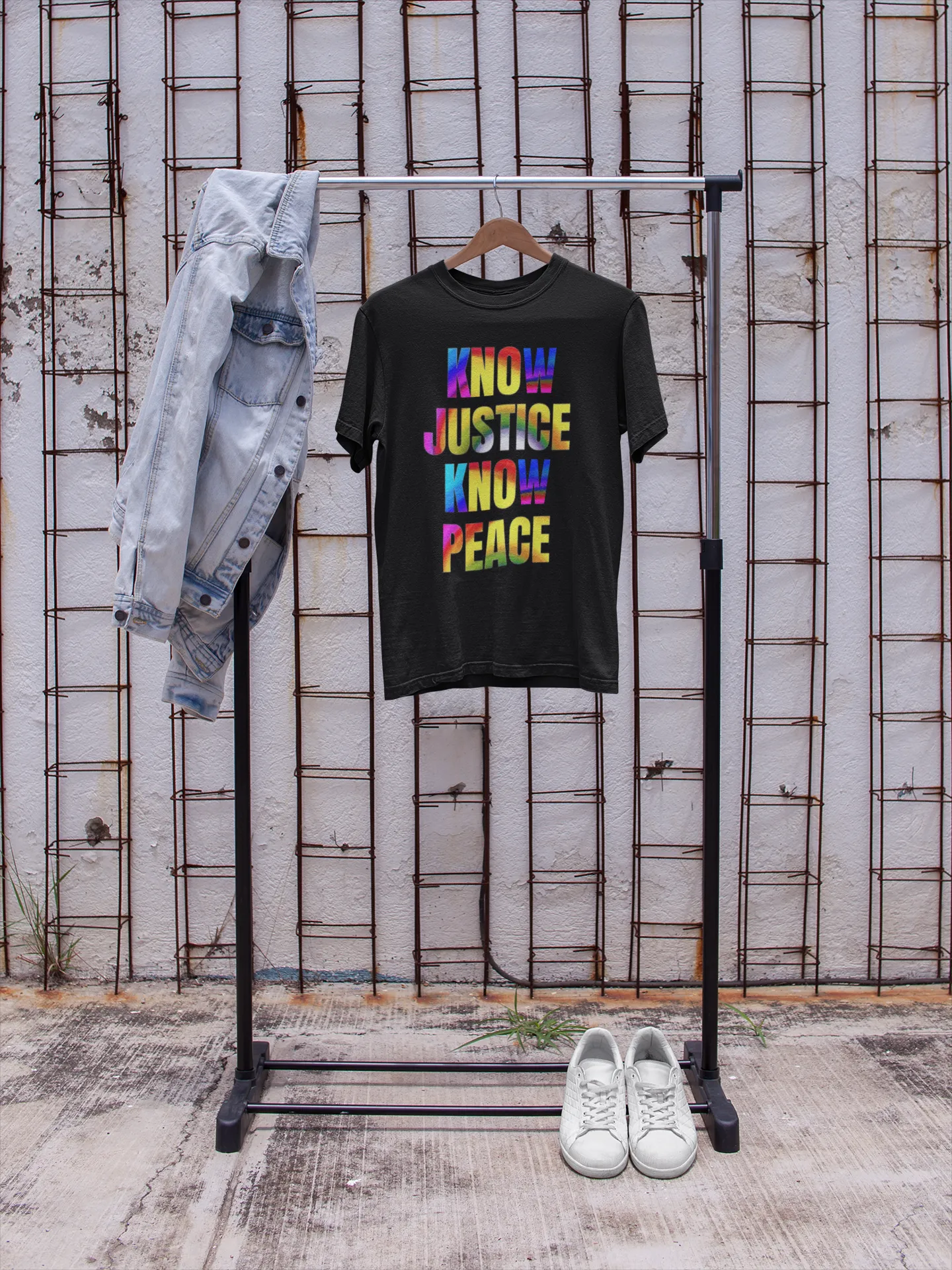 Know Justice, Know Peace Unisex Heavy Cotton Tee
