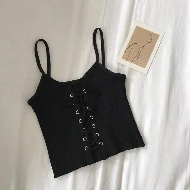 Korean Style Strappy Tank Top