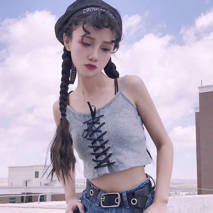 Korean Style Strappy Tank Top