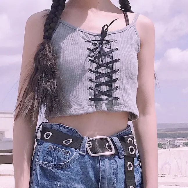 Korean Style Strappy Tank Top