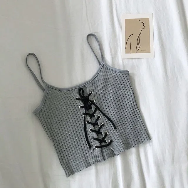 Korean Style Strappy Tank Top