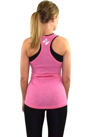 Ladies Essential Slub Vest (Pink)