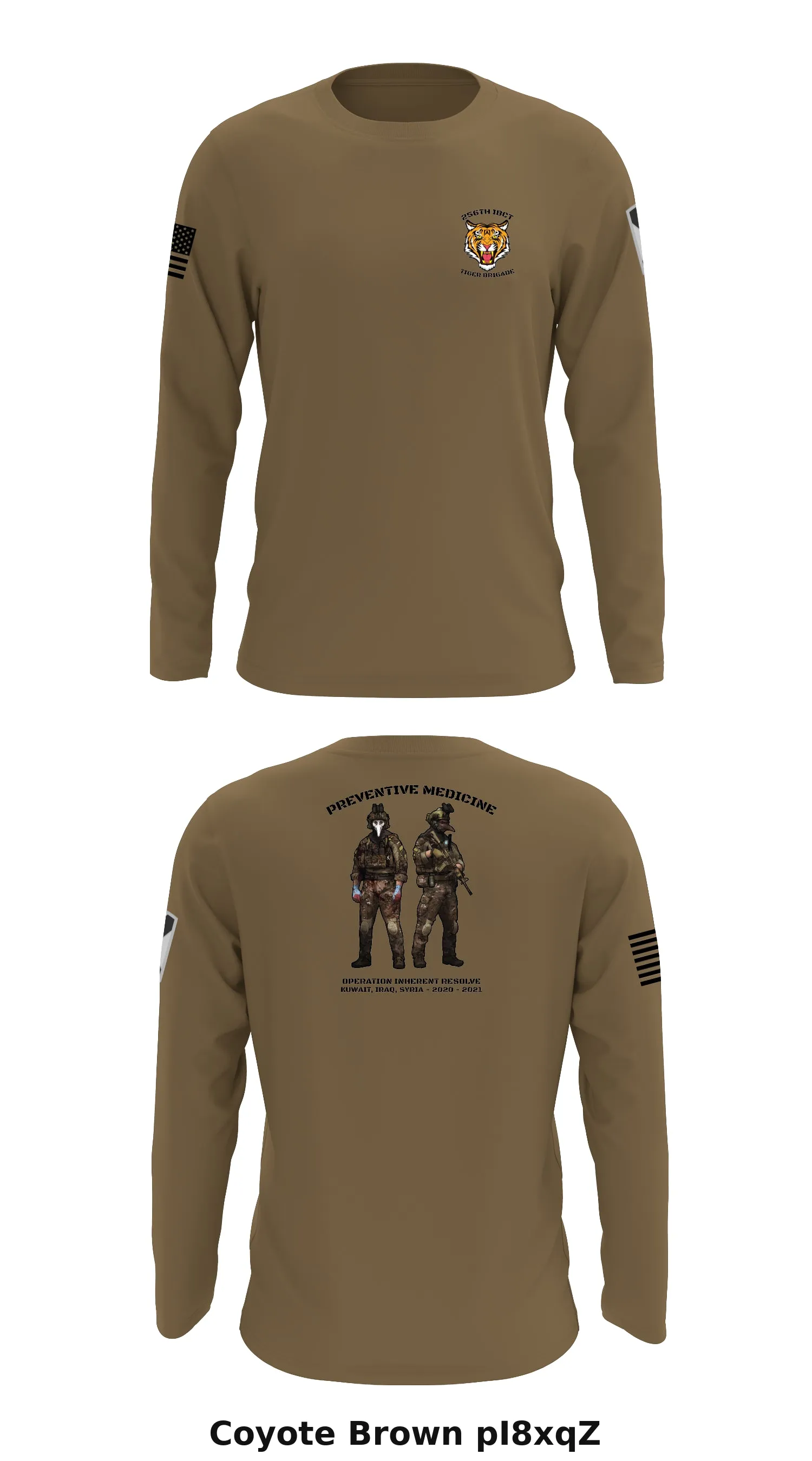 LANG 256th IBCT Store 1 Core Men's LS Performance Tee - pI8xqZ