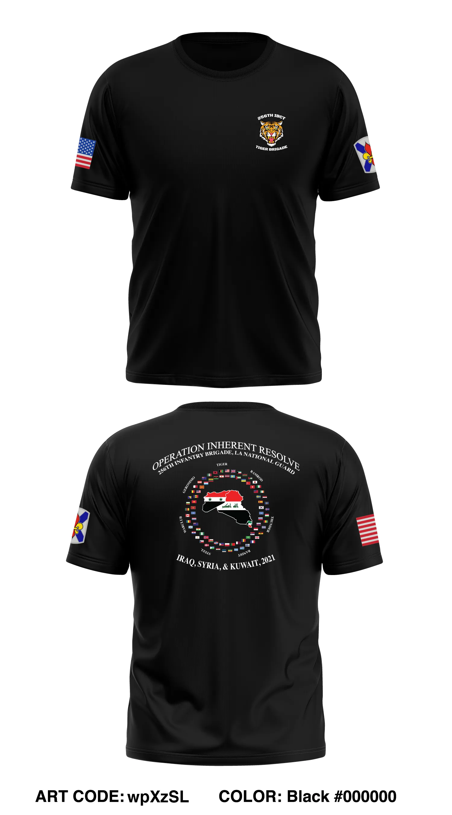 LANG 256th IBCT Store 1 Core Men's SS Performance Tee - wpXzSL