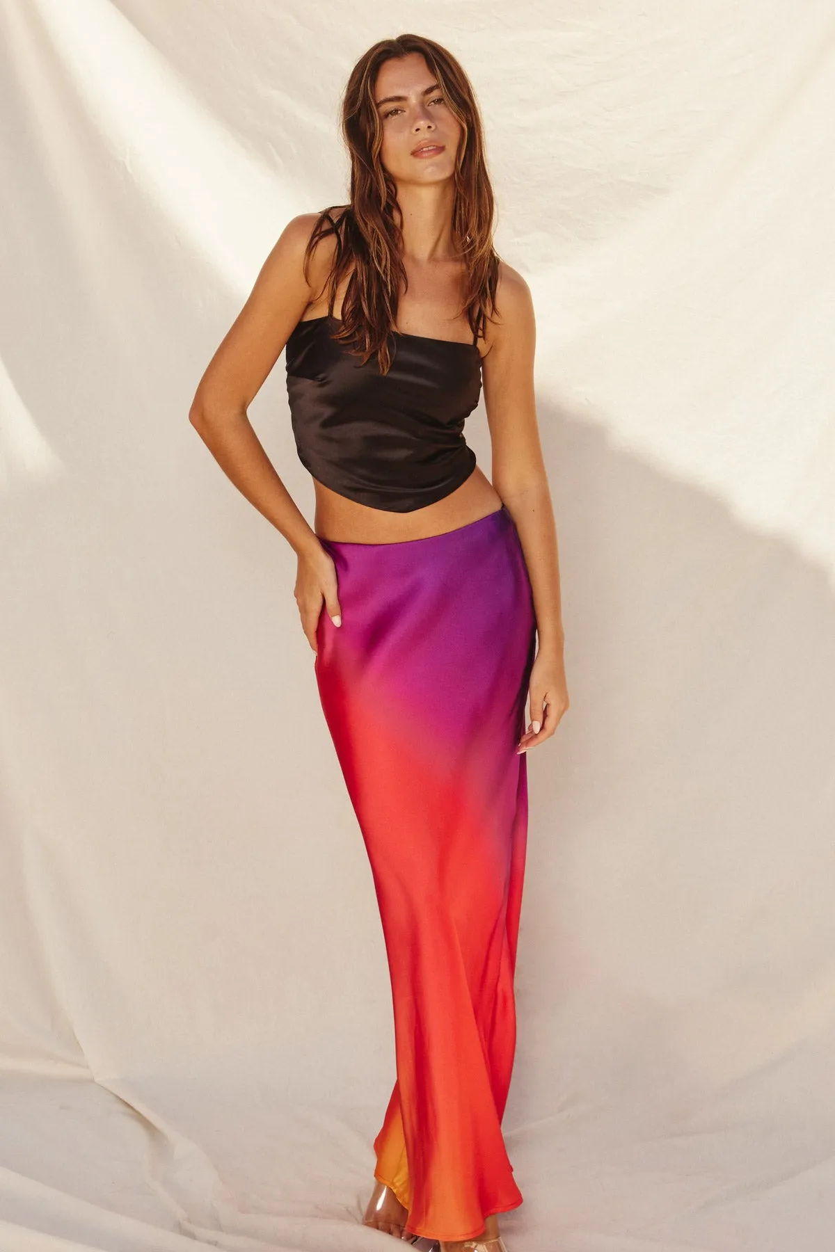Laura Satin Tie Back Cami Top