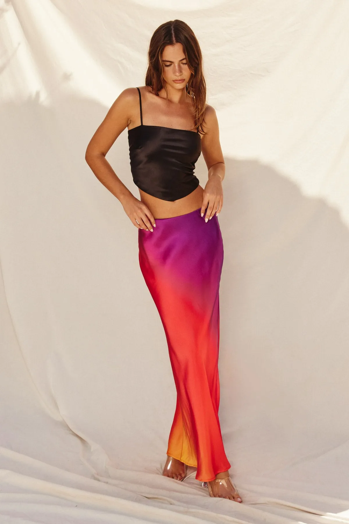 Laura Satin Tie Back Cami Top
