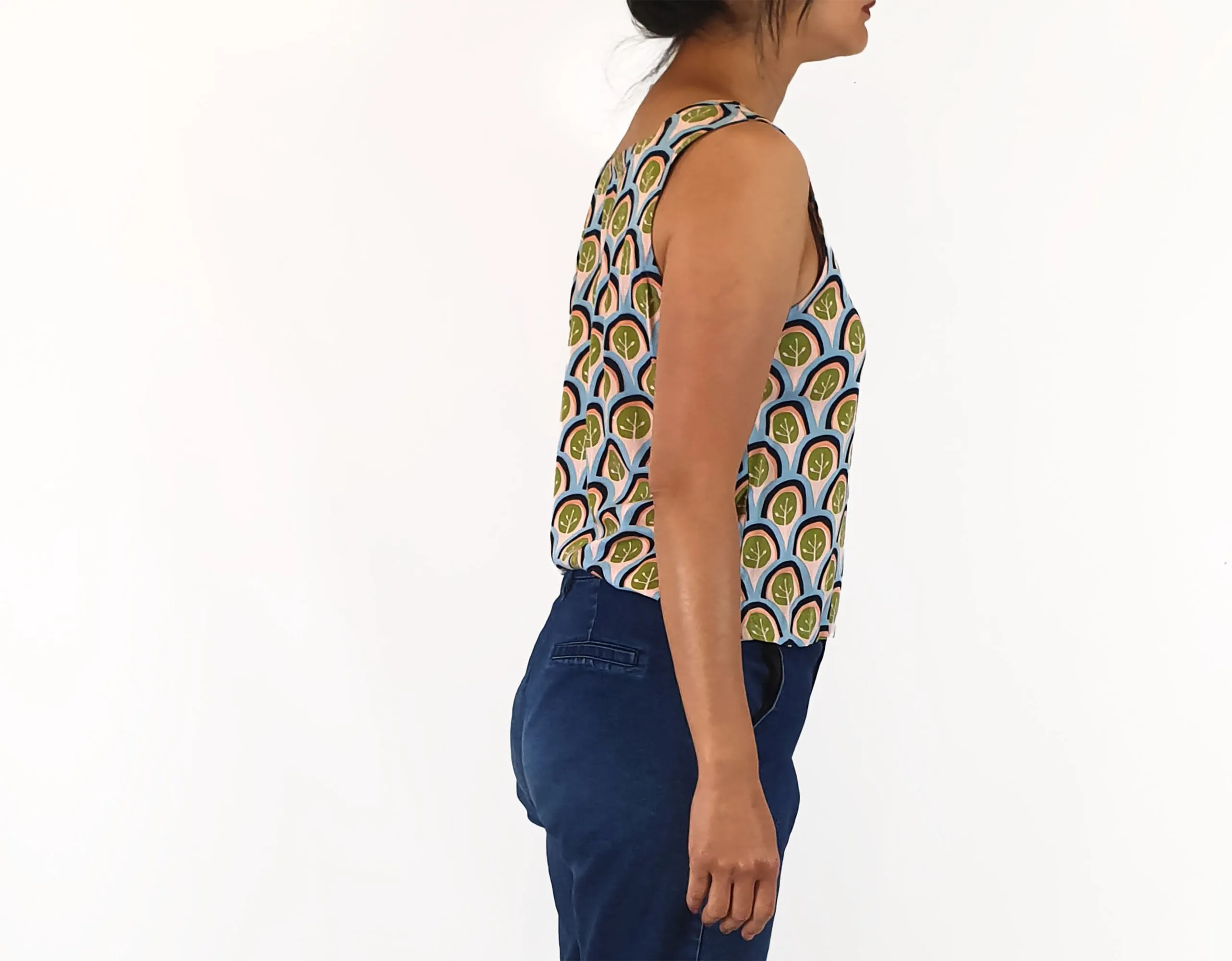 Leonard St unique print top size 10