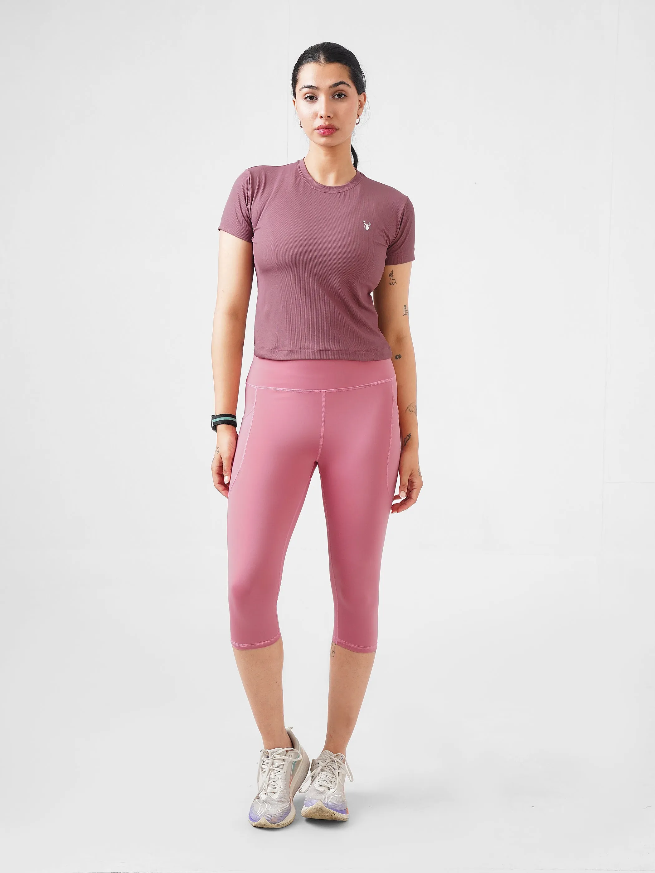 Lined Super Soft Top in Dull Rose