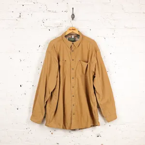 LL Bean Canvas Over Shirt - Sand - XXL