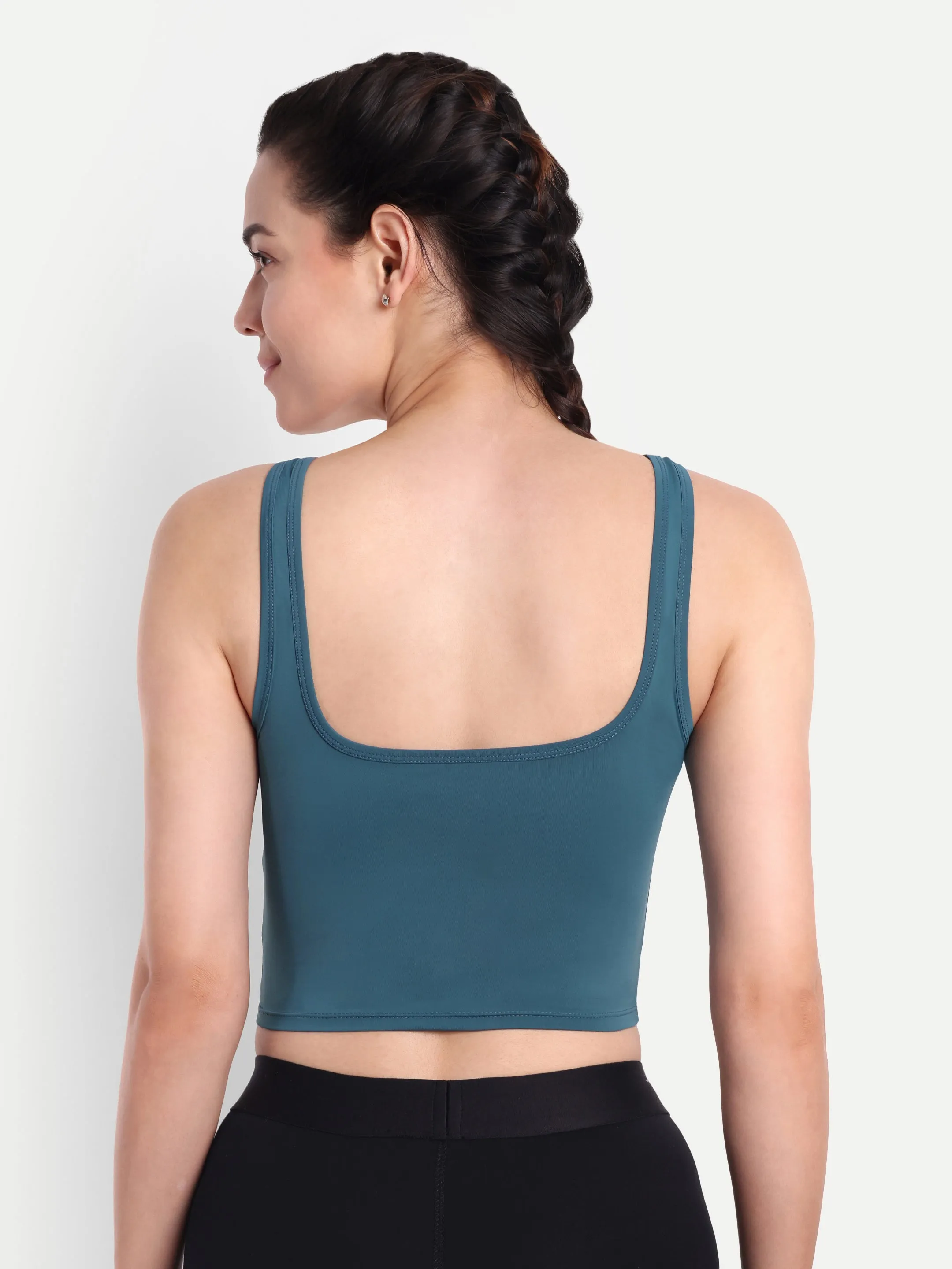 LOLA TANK TOP IN TEAL BLUE