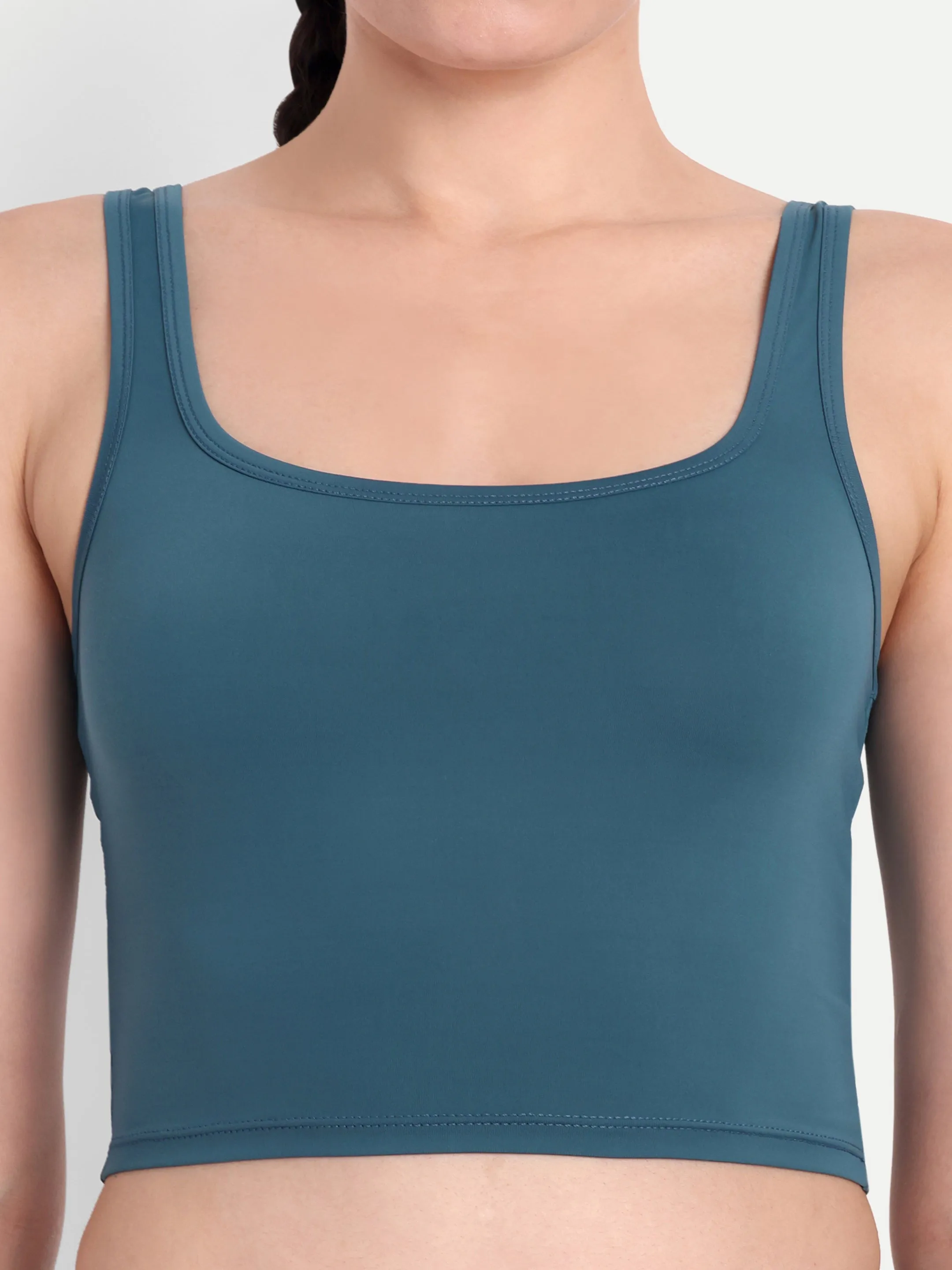 LOLA TANK TOP IN TEAL BLUE