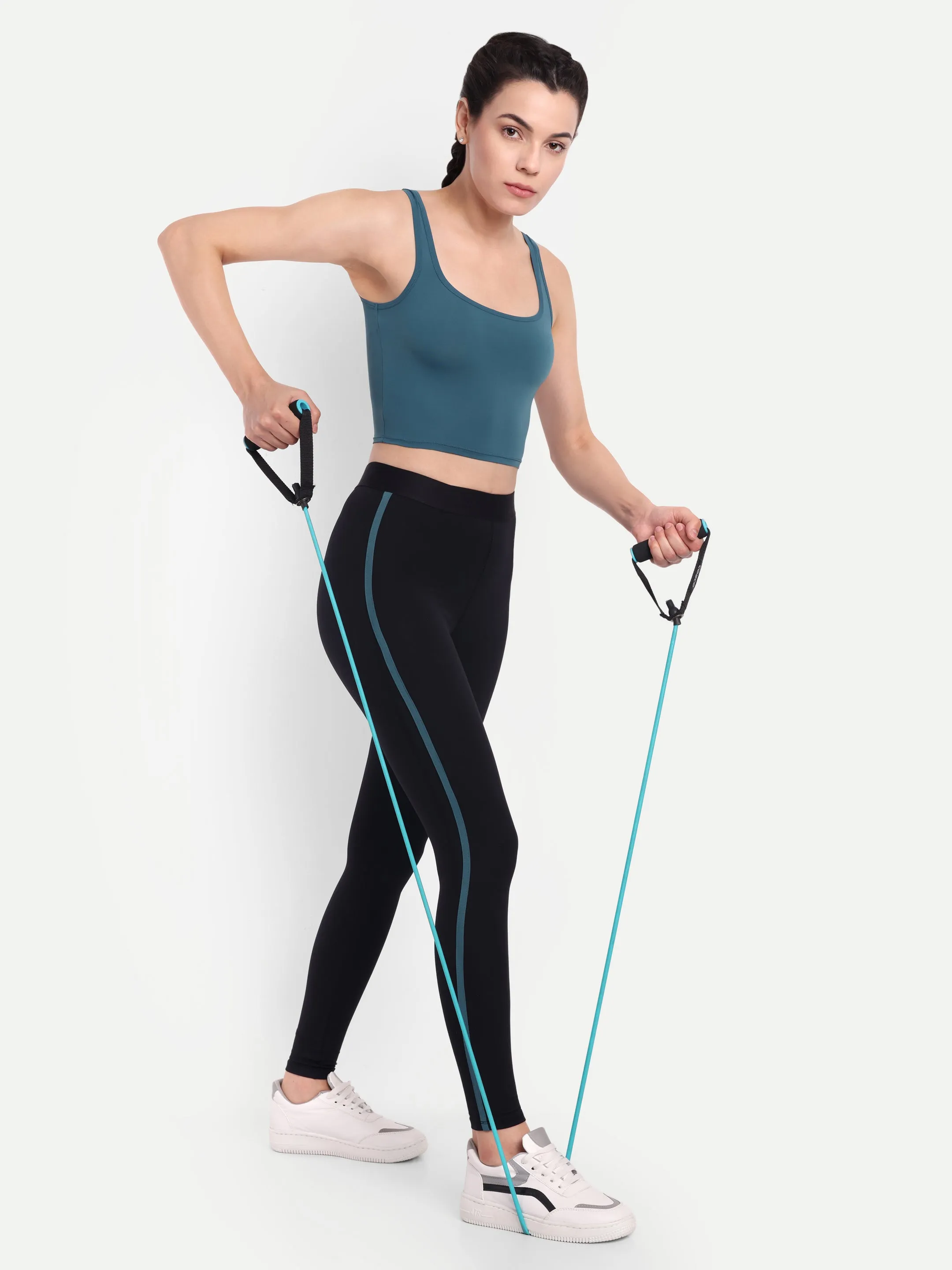 LOLA TANK TOP IN TEAL BLUE
