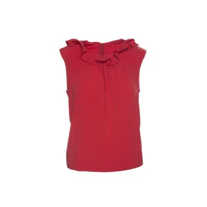 Lucia Ruffle Top in Performance Stretch