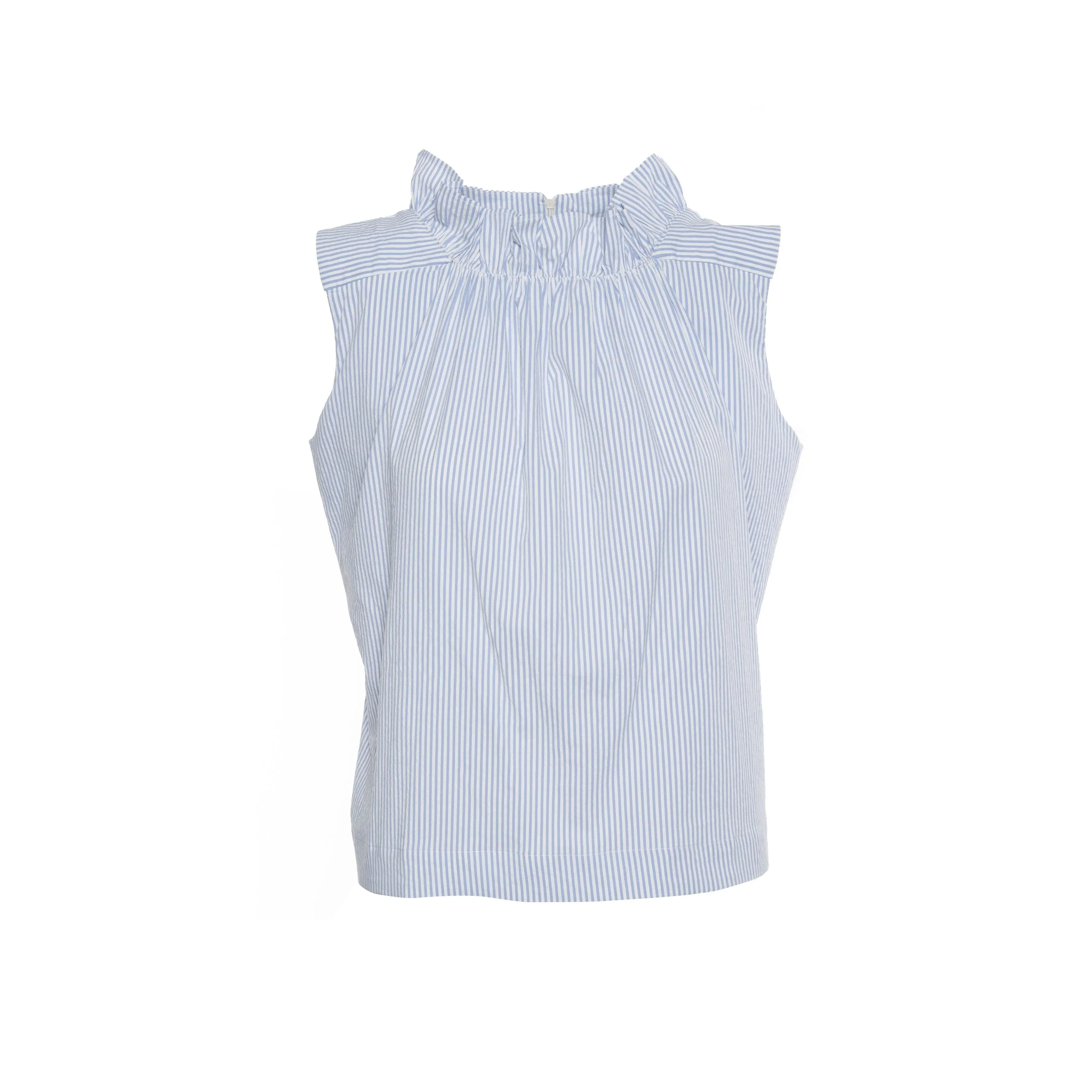 Lucia Ruffle Top in Performance Stretch