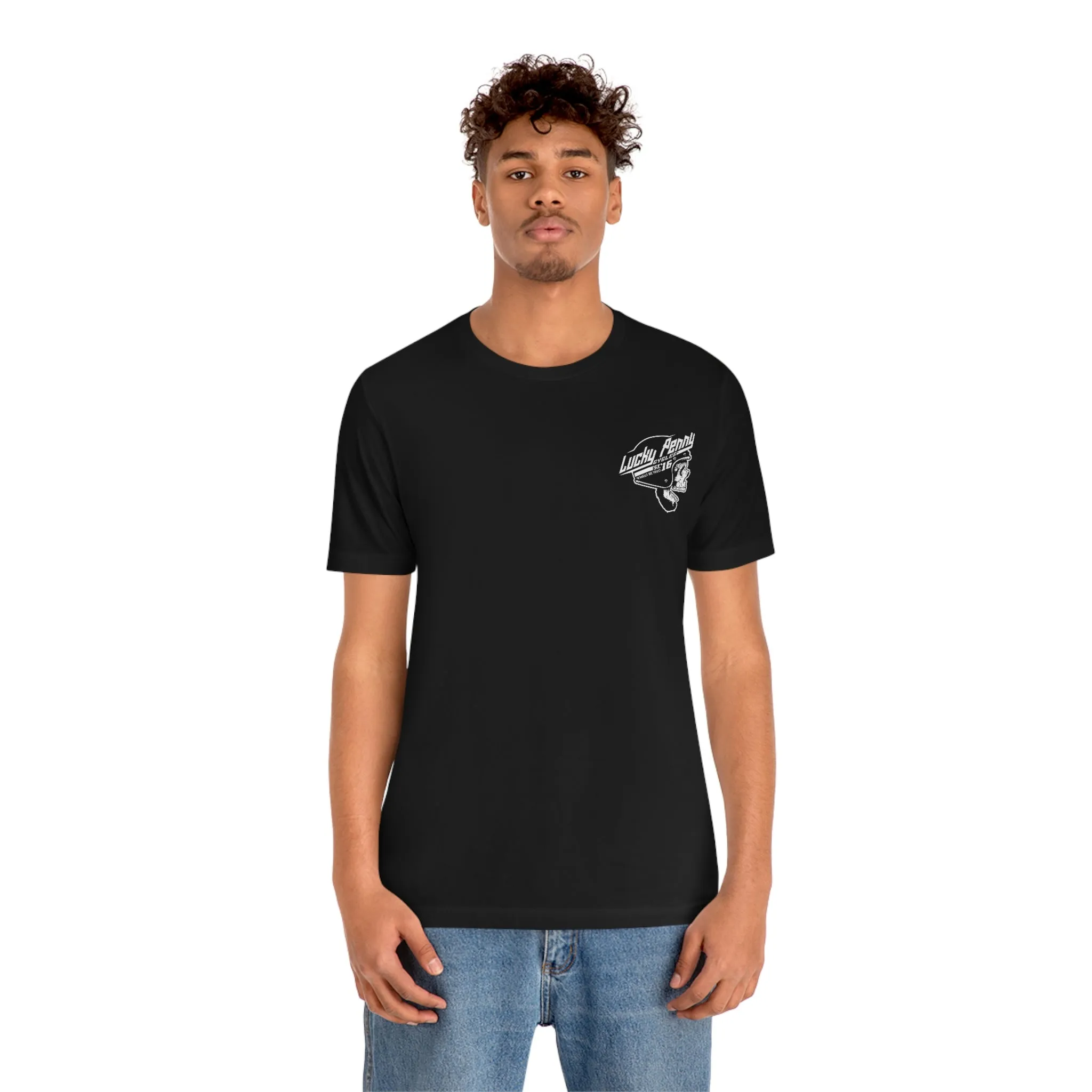 Lucky Penny Cycles DFW Cowboy Skull T-Shirt