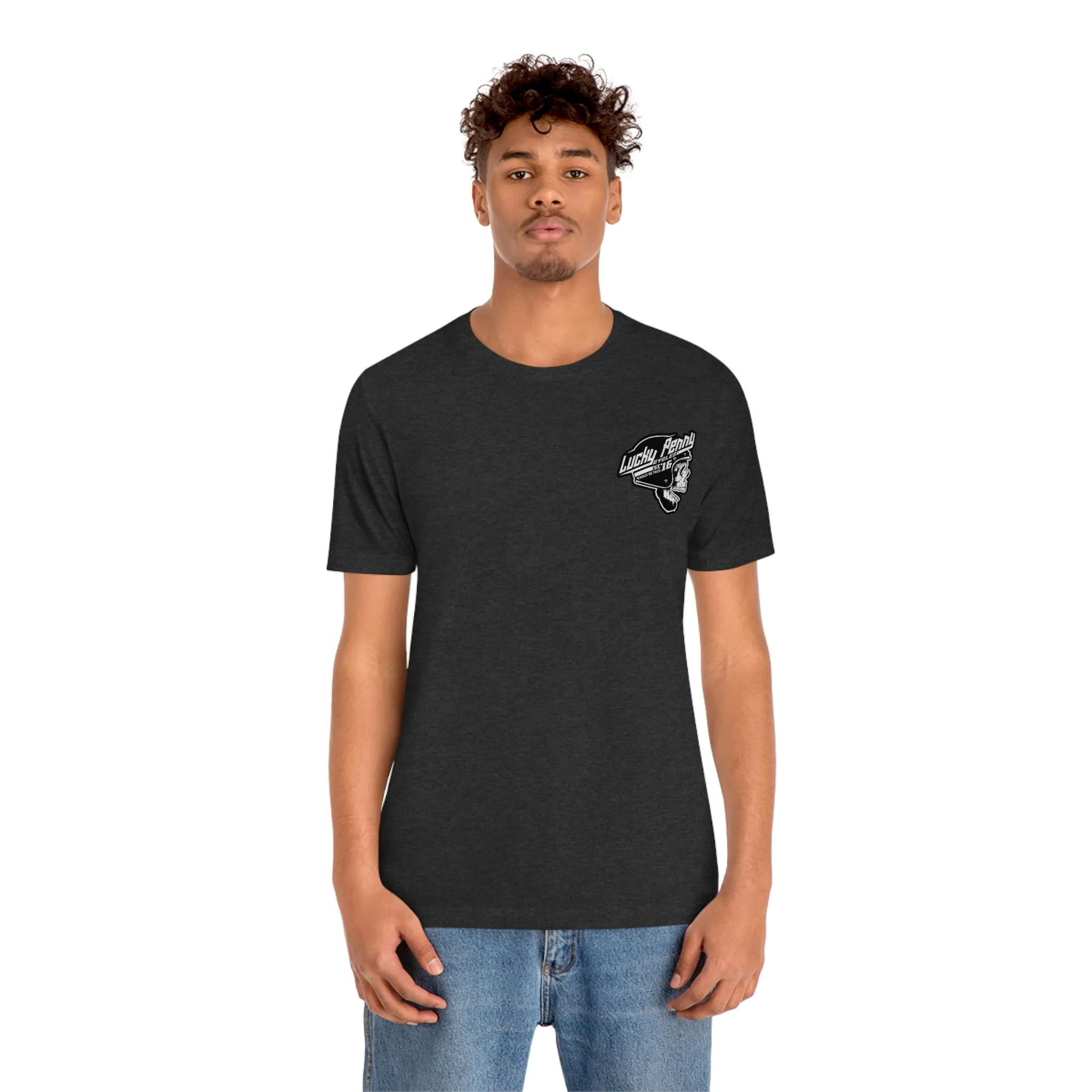Lucky Penny Cycles DFW Cowboy Skull T-Shirt