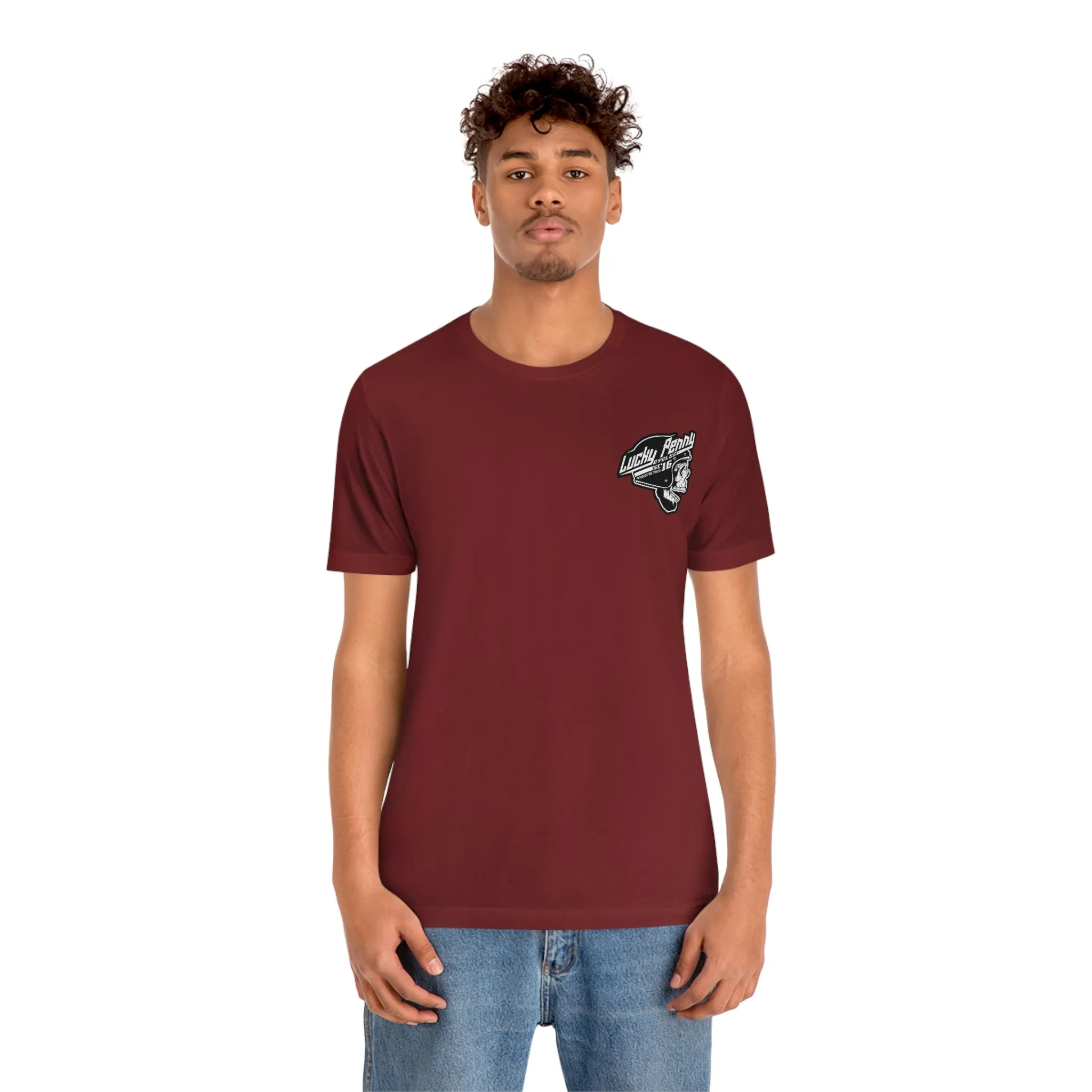 Lucky Penny Cycles DFW Cowboy Skull T-Shirt