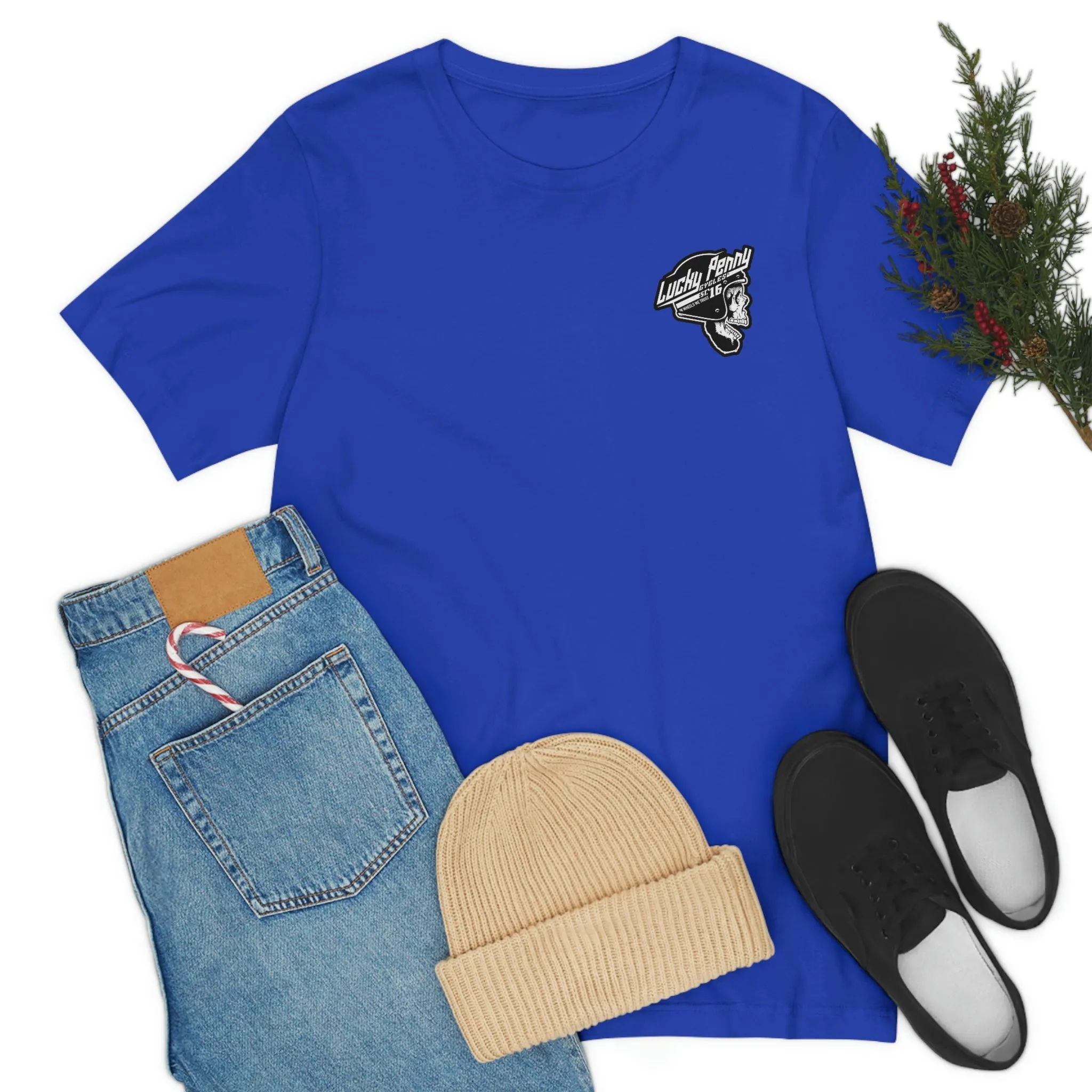 Lucky Penny Cycles DFW Cowboy Skull T-Shirt