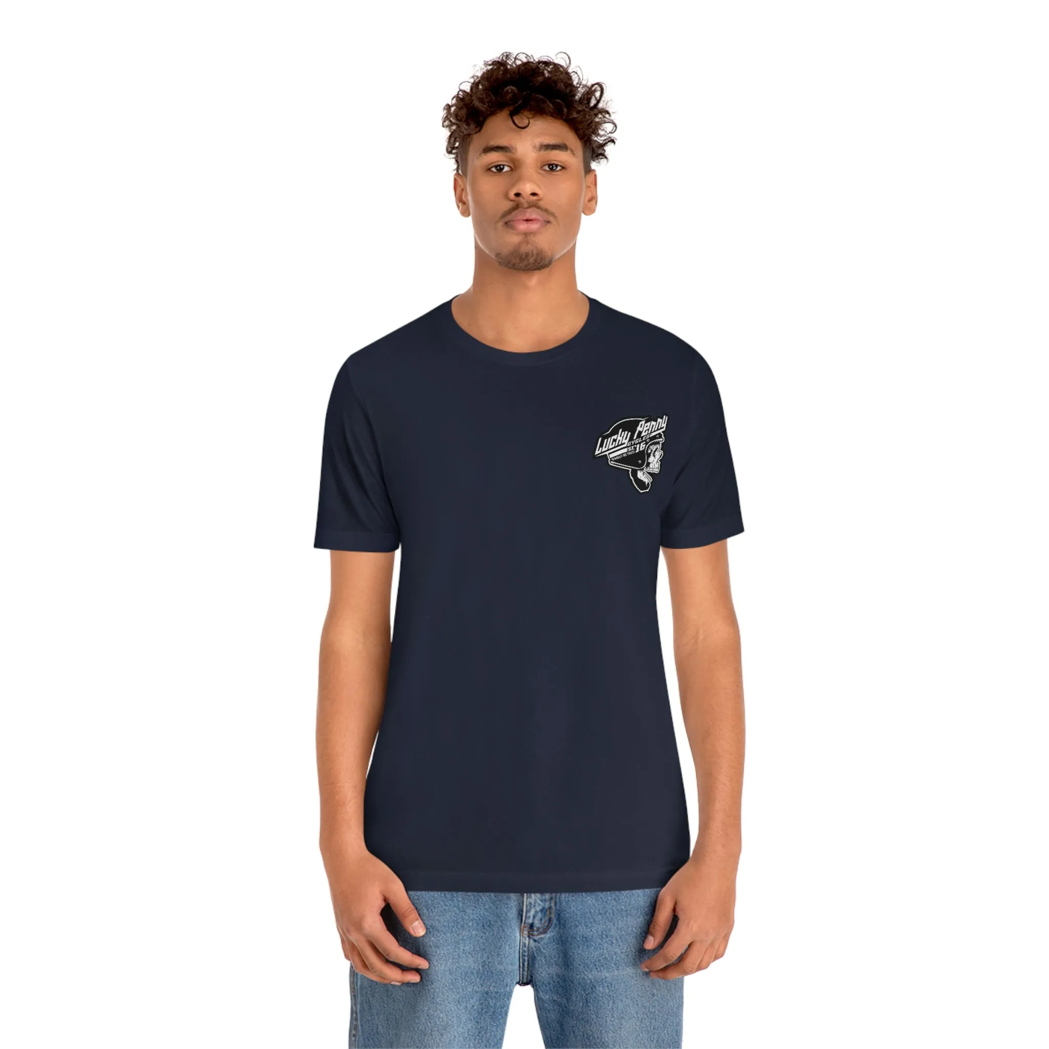 Lucky Penny Cycles DFW Cowboy Skull T-Shirt