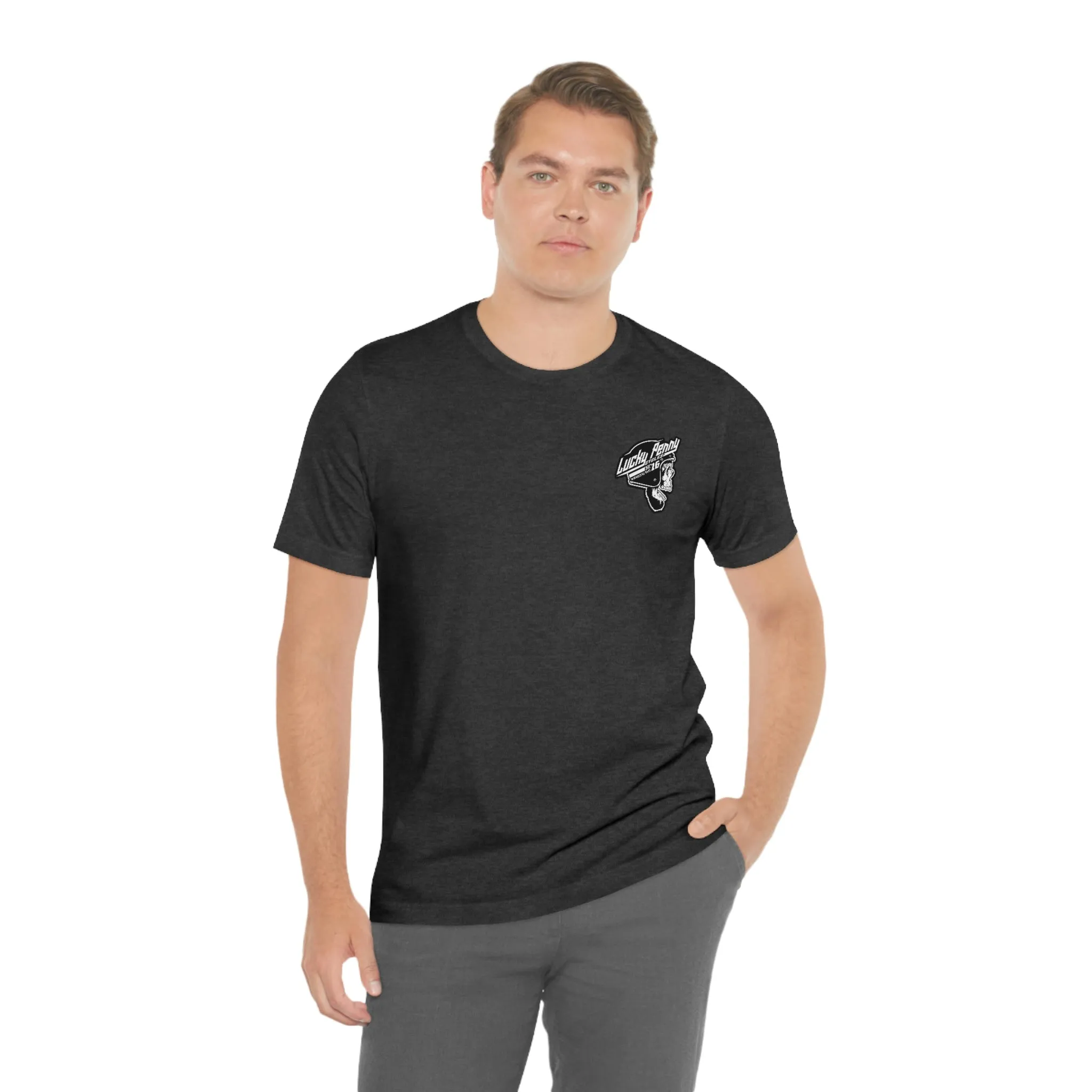 Lucky Penny Cycles DFW Cowboy Skull T-Shirt