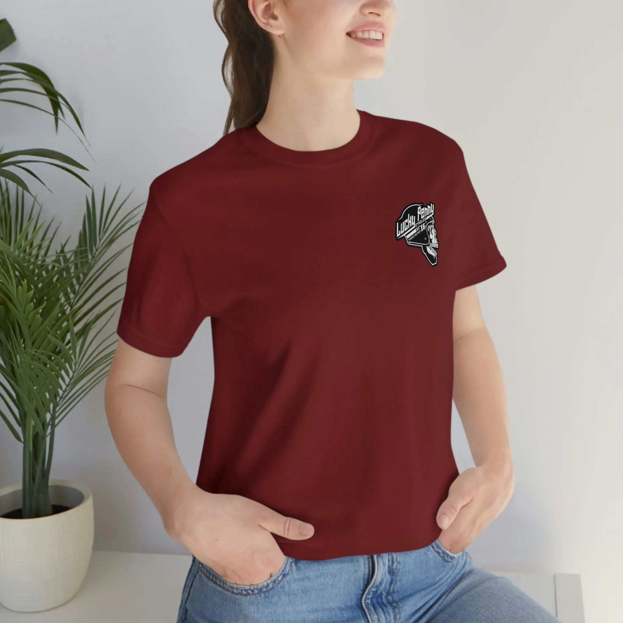 Lucky Penny Cycles DFW Cowboy Skull T-Shirt