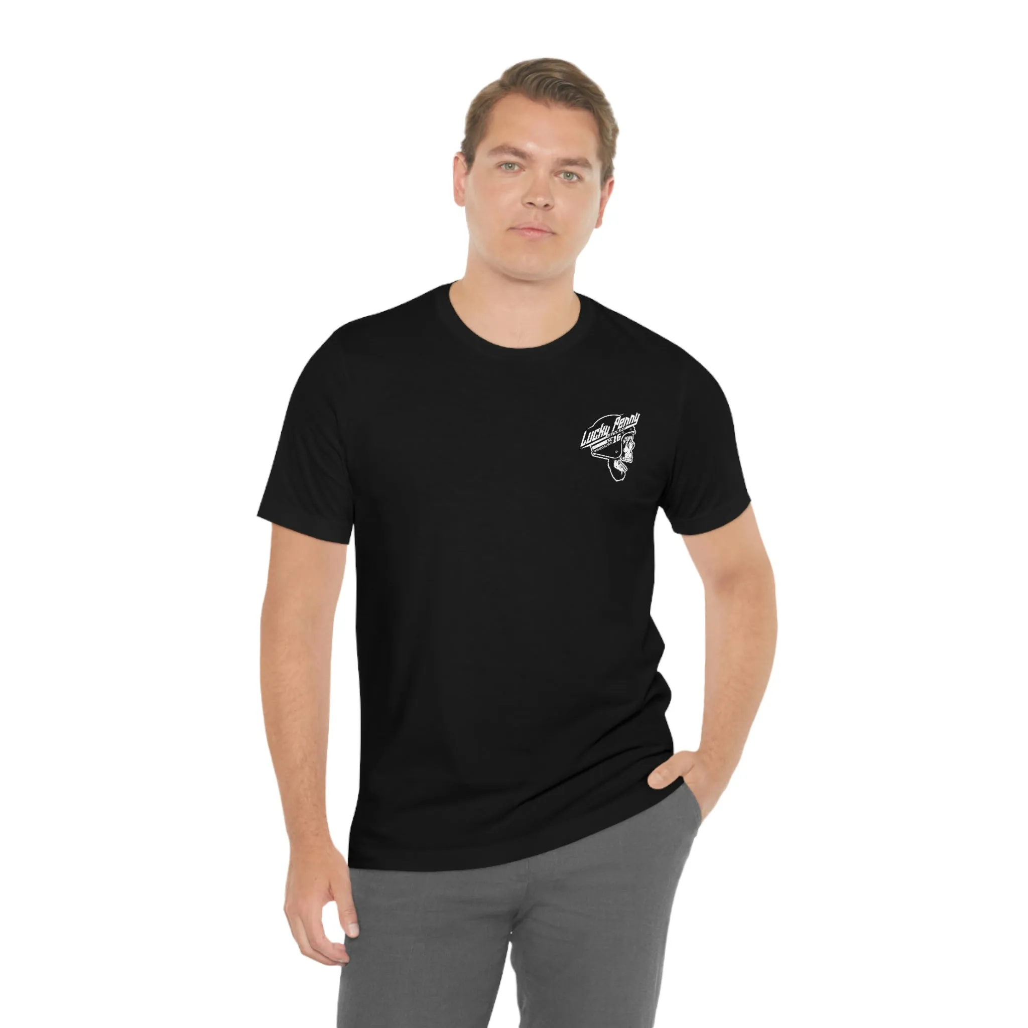 Lucky Penny Cycles DFW Cowboy Skull T-Shirt
