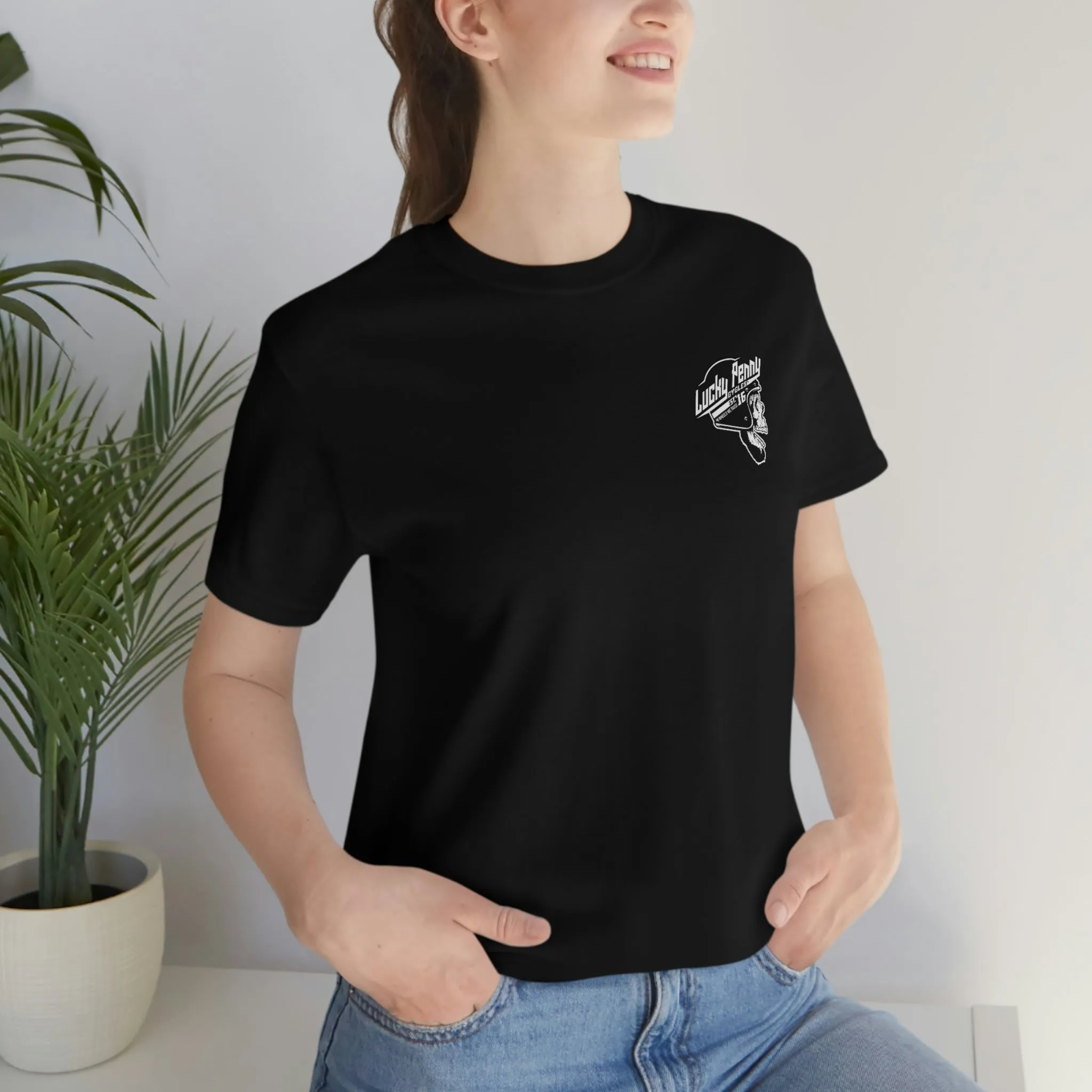Lucky Penny Cycles DFW Cowboy Skull T-Shirt