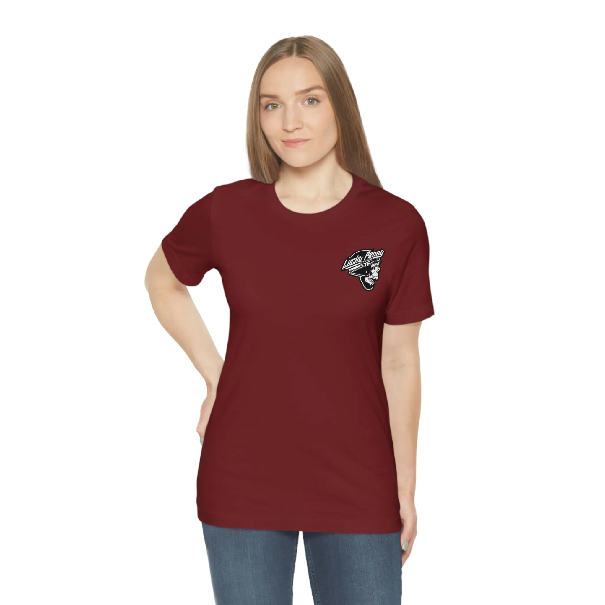 Lucky Penny Cycles DFW Cowboy Skull T-Shirt