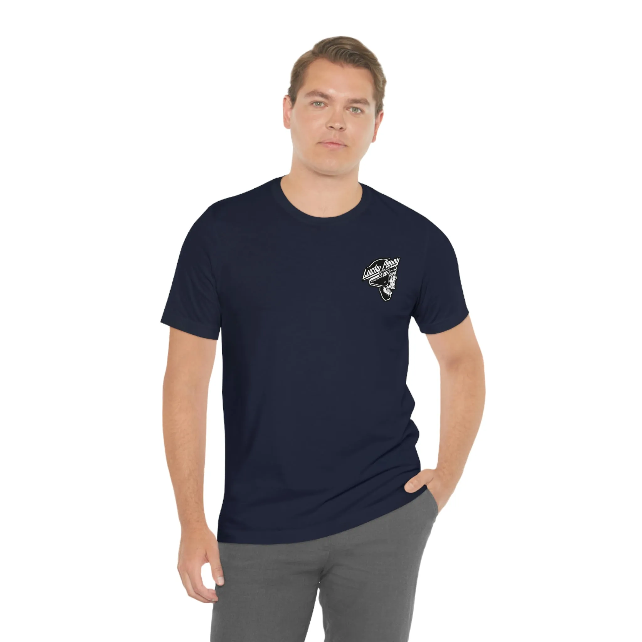 Lucky Penny Cycles DFW Cowboy Skull T-Shirt