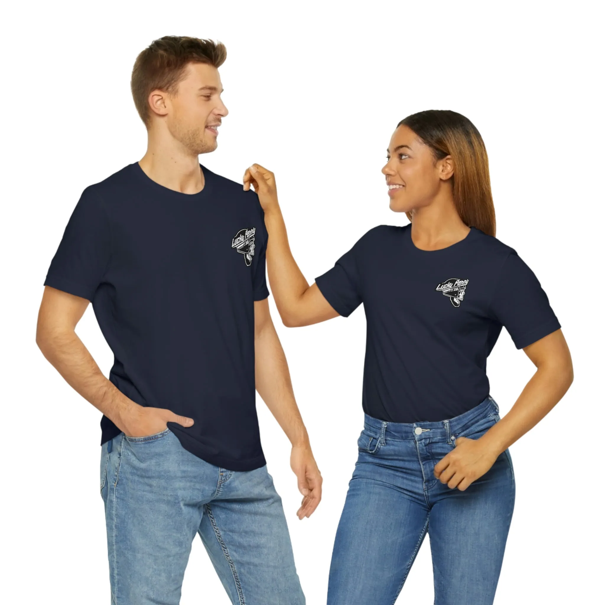Lucky Penny Cycles DFW Cowboy Skull T-Shirt