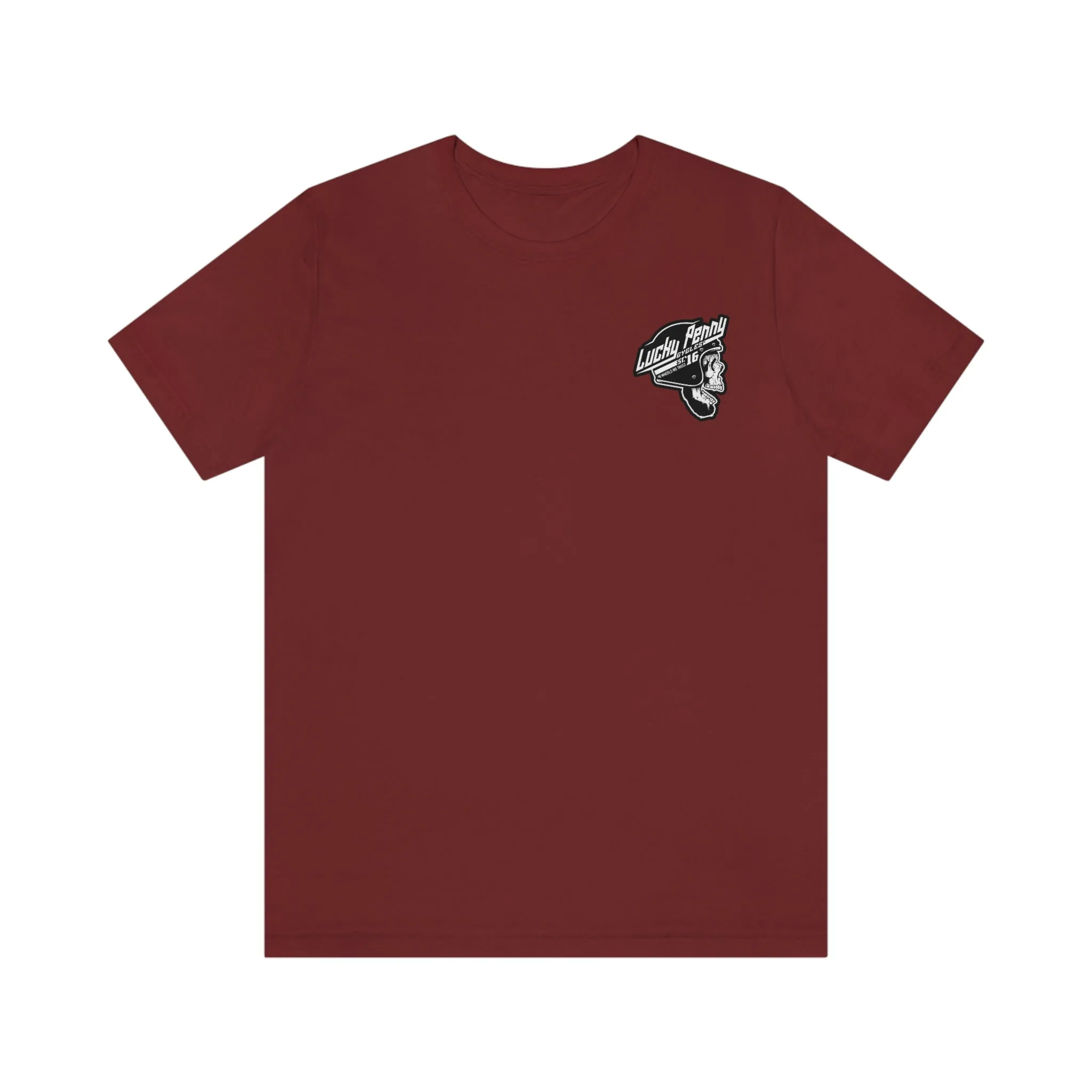 Lucky Penny Cycles DFW Cowboy Skull T-Shirt