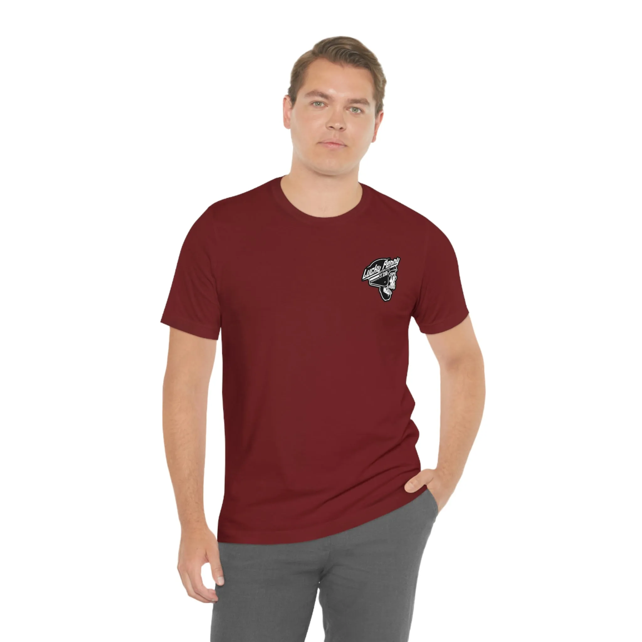 Lucky Penny Cycles DFW Cowboy Skull T-Shirt
