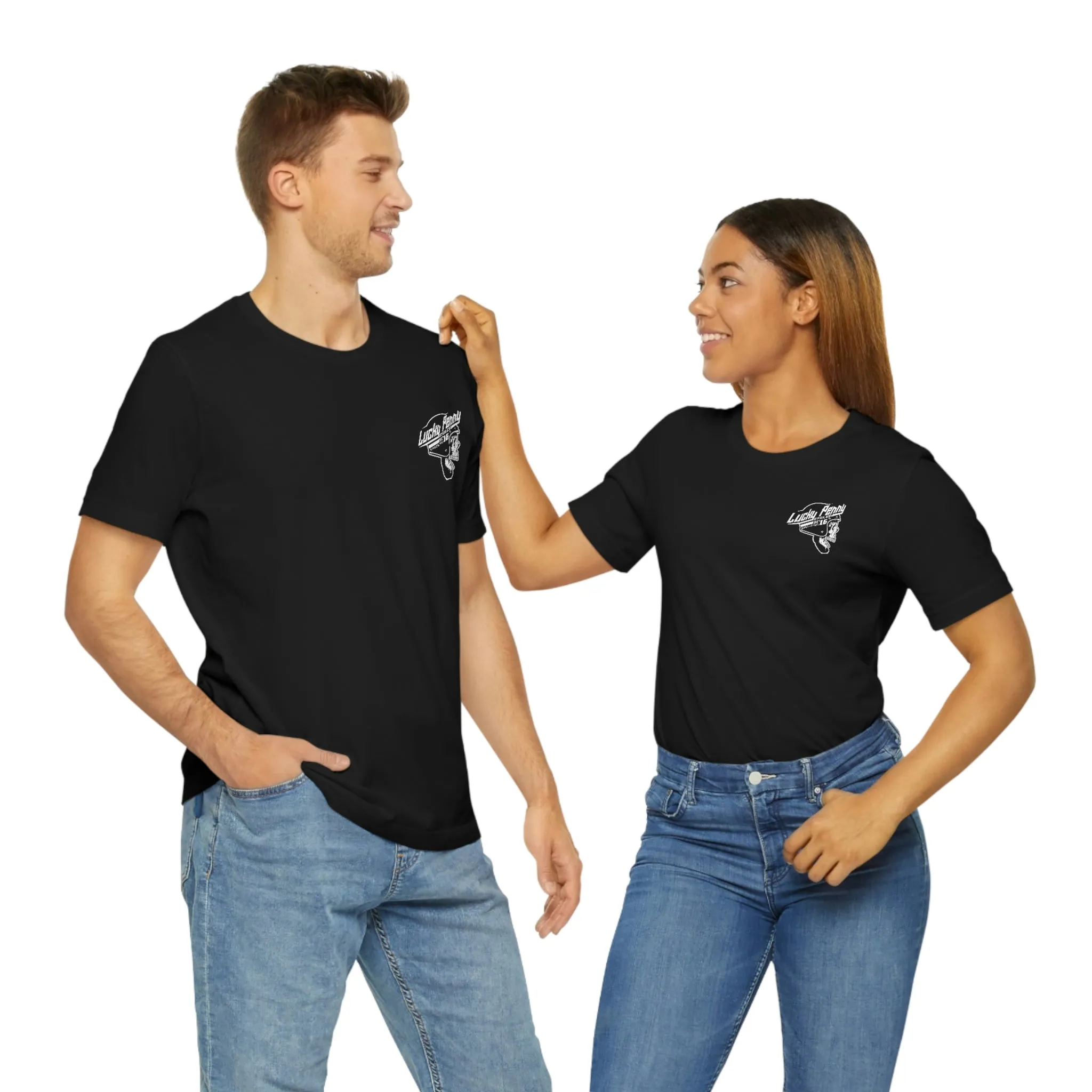 Lucky Penny Cycles DFW Cowboy Skull T-Shirt