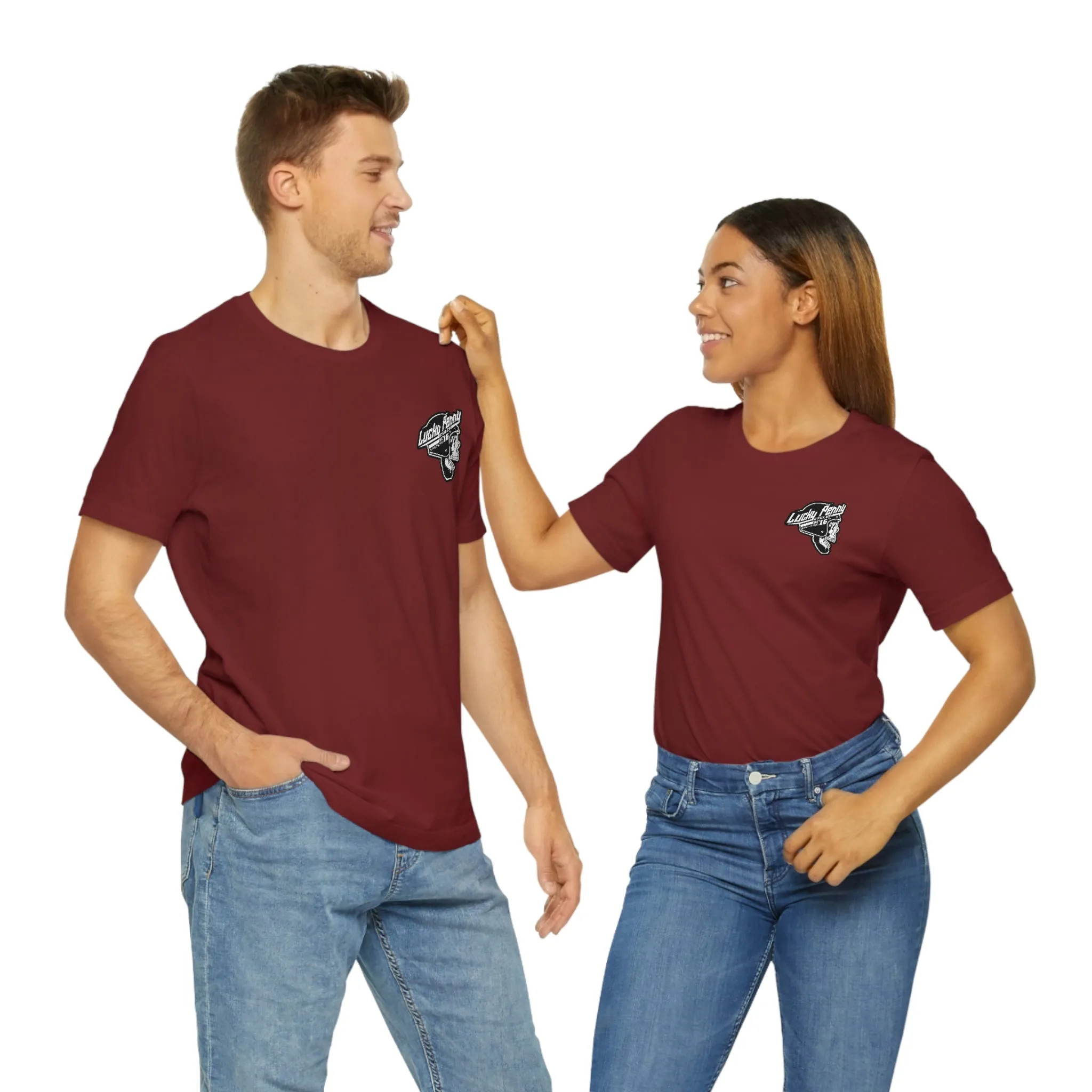 Lucky Penny Cycles DFW Cowboy Skull T-Shirt
