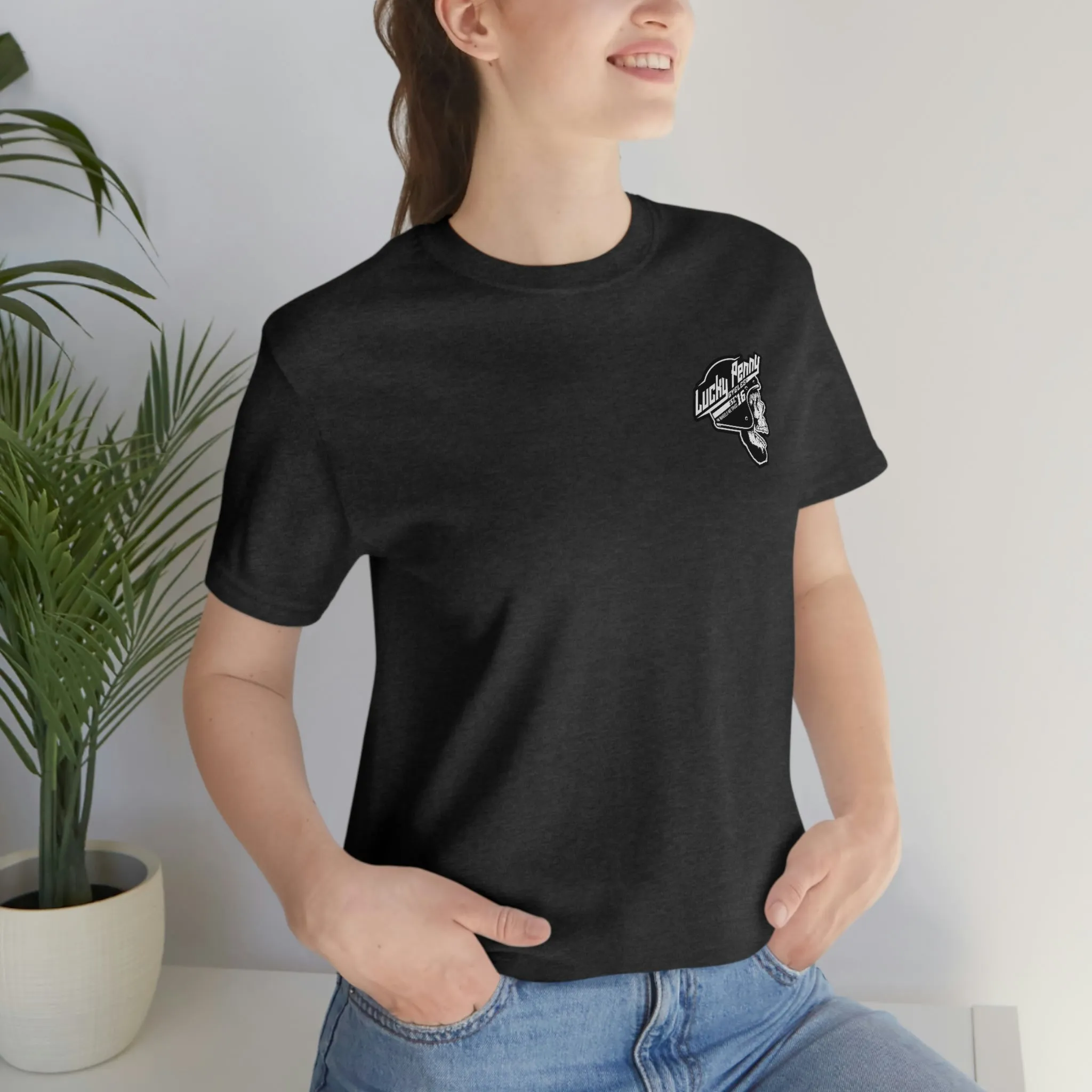 Lucky Penny Cycles DFW Cowboy Skull T-Shirt