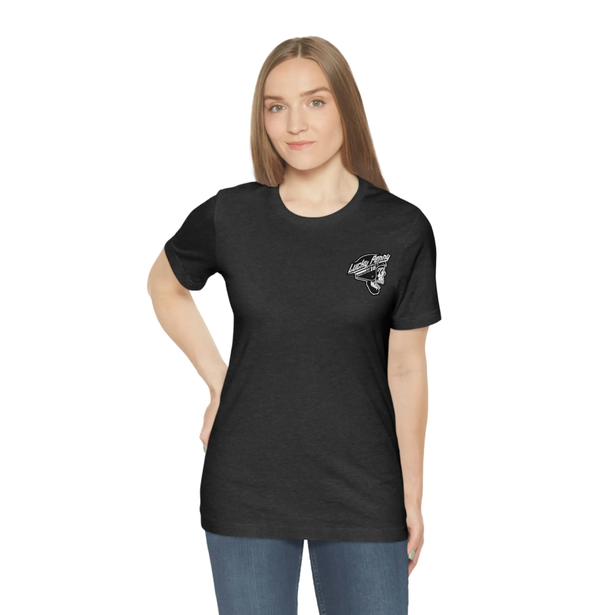 Lucky Penny Cycles DFW Cowboy Skull T-Shirt